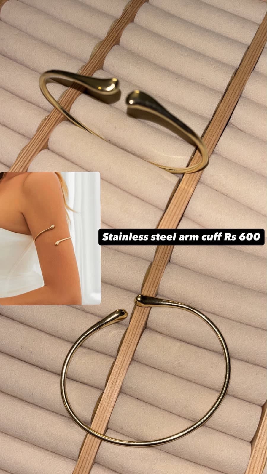 Arm Cuff - Antitarnish, Stainless Steel