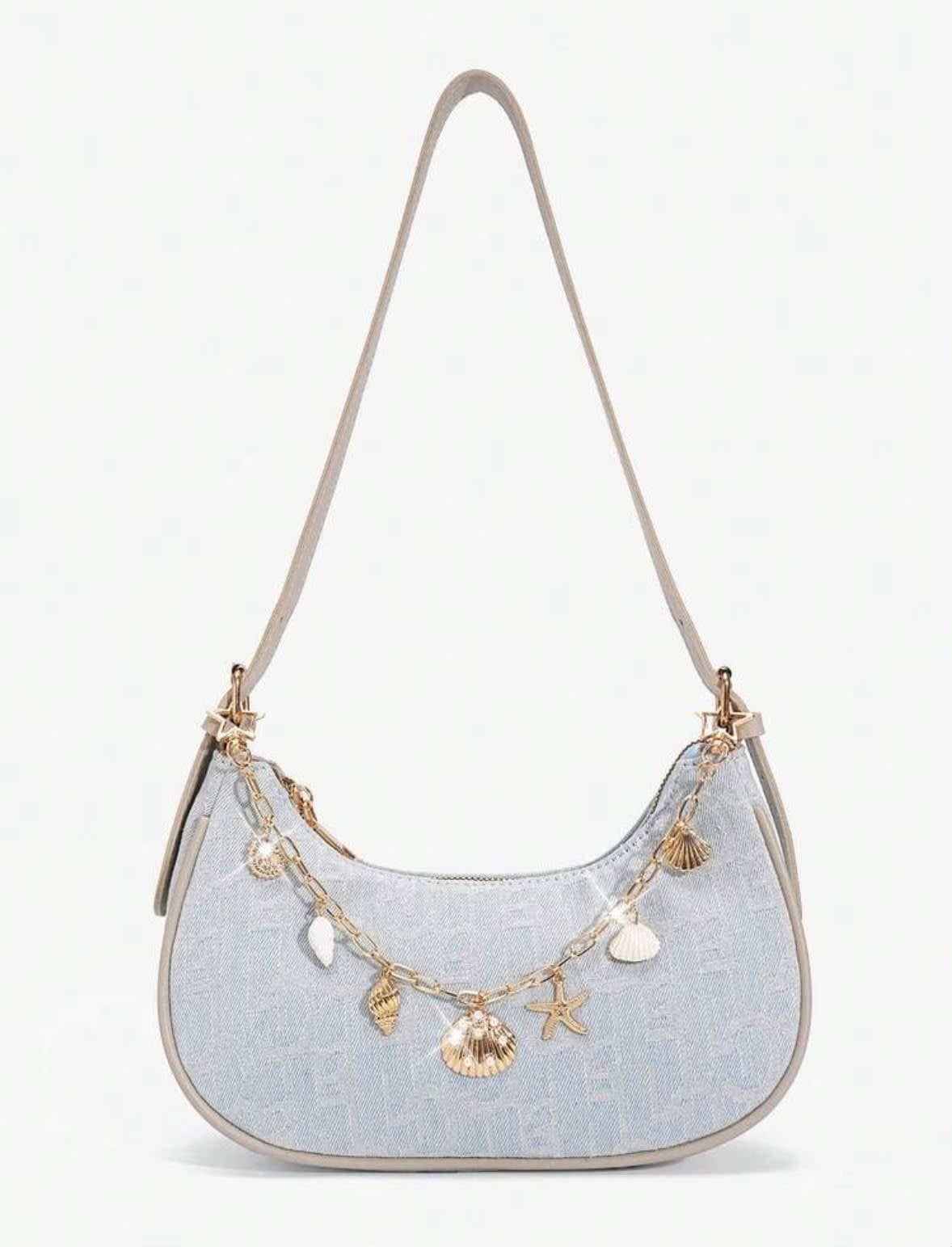 Beach and Sea Shells Charm Bag Chain