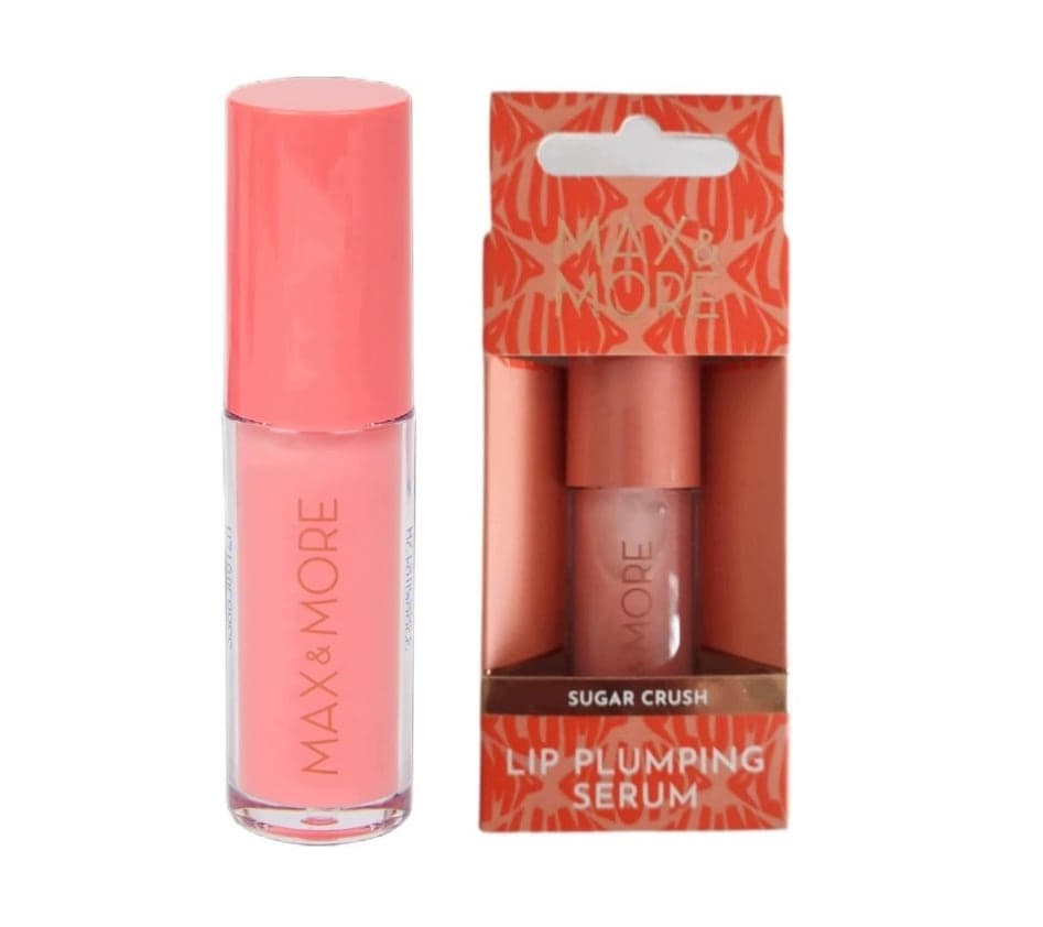 MAX & MORE Lip Plumping Serum Shade Sugar Crush With Box