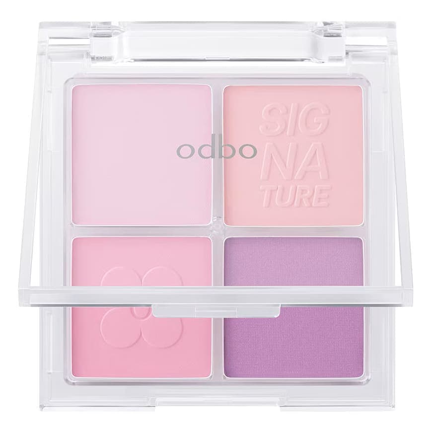 Odbo The New Signature Blusher Palette Shade 02 Dreamy Lilac Pink