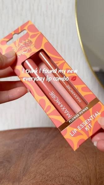 MAX & MORE Lip Essential Kit (Shade Flower Power) With Box