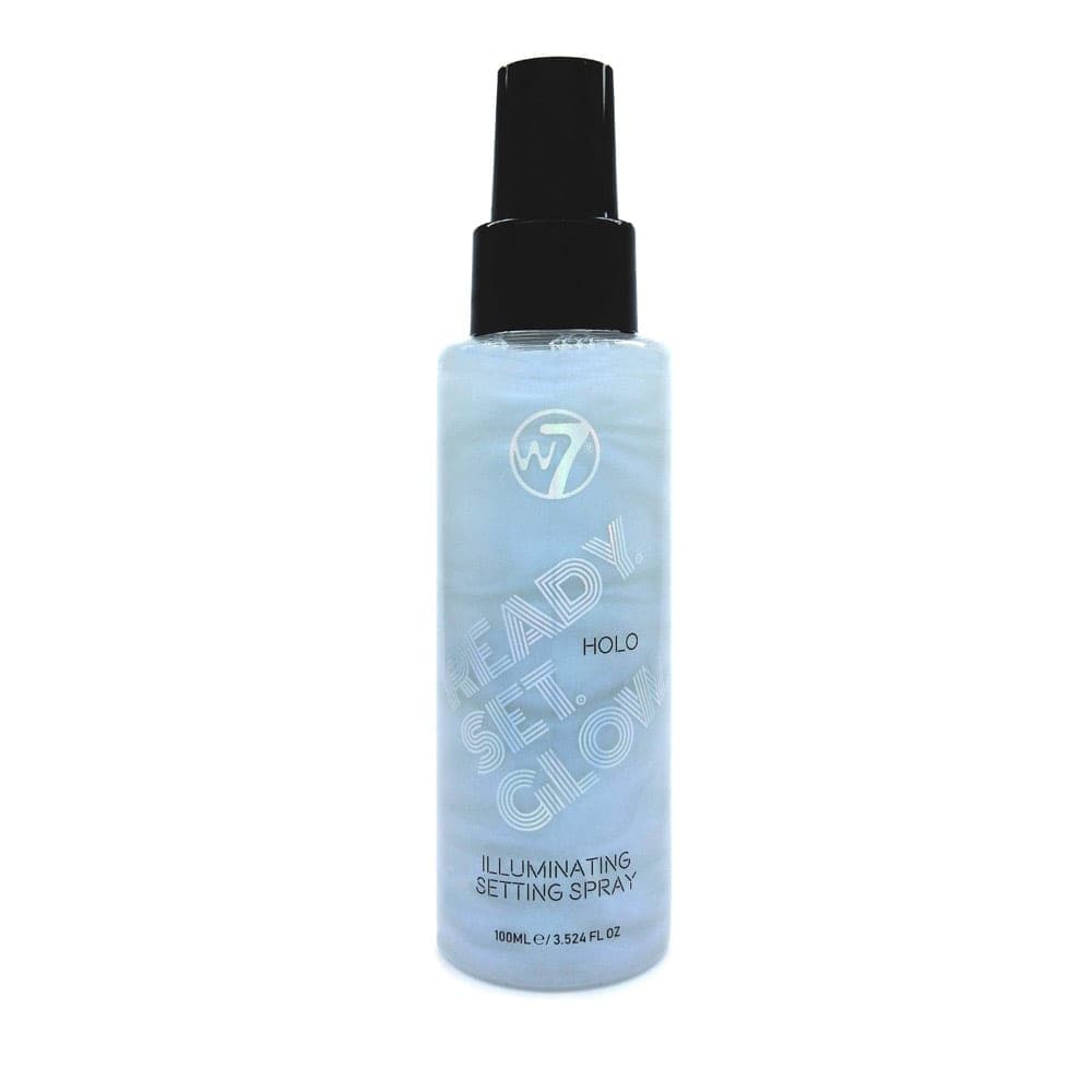 W7 Ready Set Glow Holo Illuminating Setting Spray 100ml