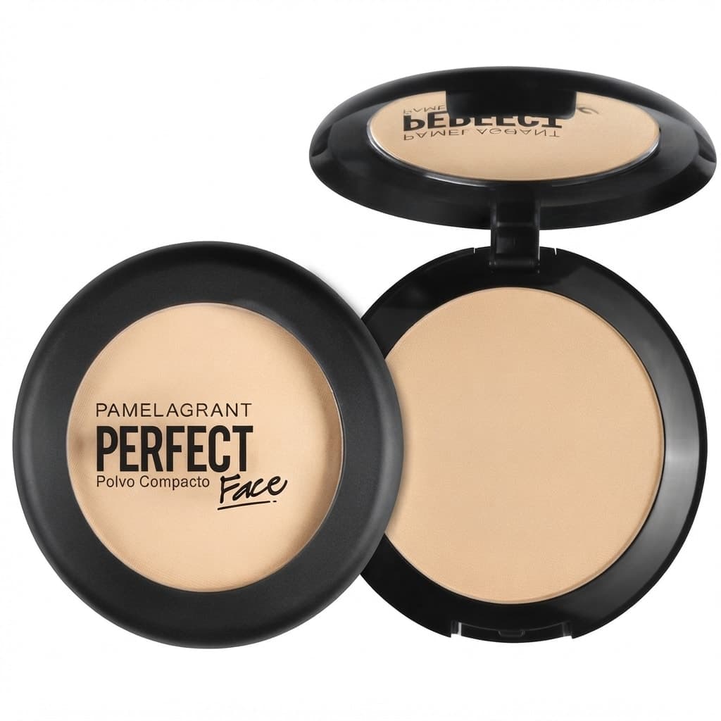 Perfect Face Compact Powder With Powder Puff Shade Light To Medium