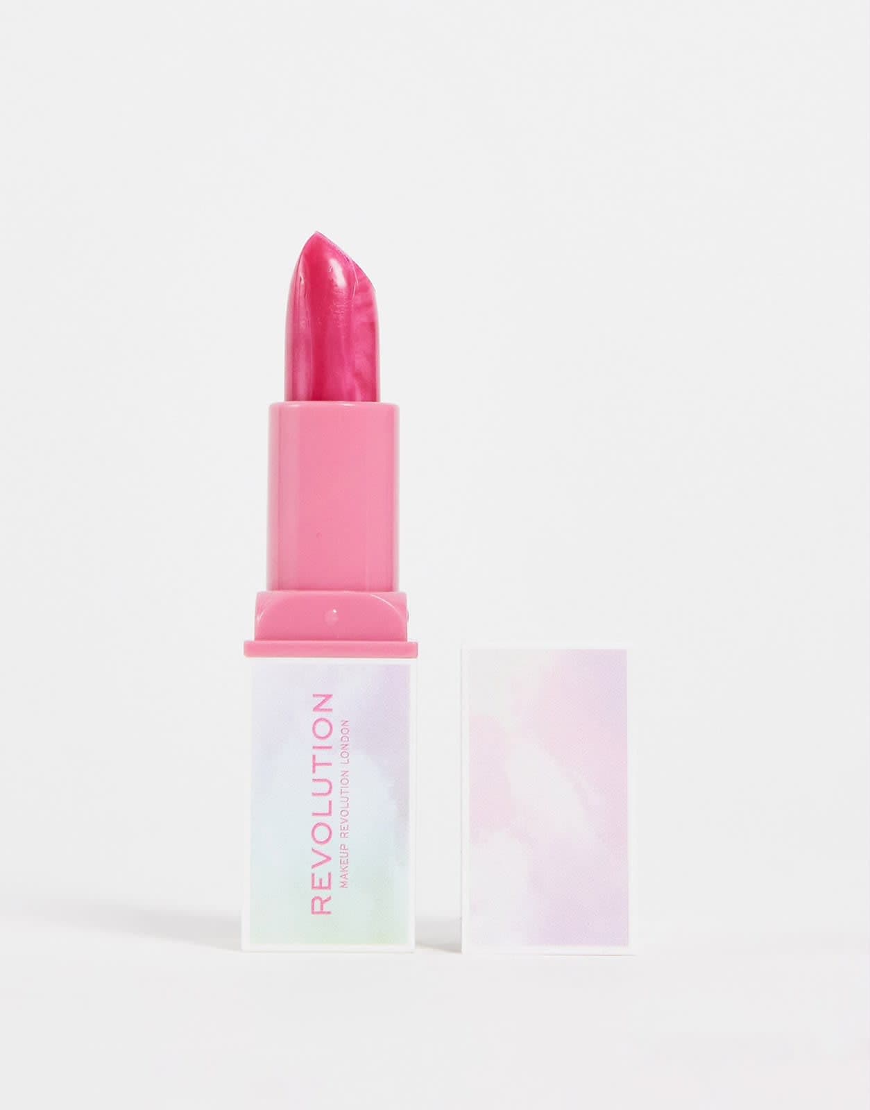 Makeup Revolution Candy Haze Ceramide Lip Balm Shade Allure Deep Pink